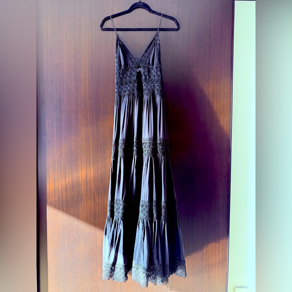 Charo Ruiz Ibiza black lace crochet Ibiza dress